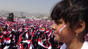 جانب من الحضور الكبير للمرأة اليمنية في مليونية ميدان السبعين اليوم تأييدا للمجلس السياسي  (المستقبل)